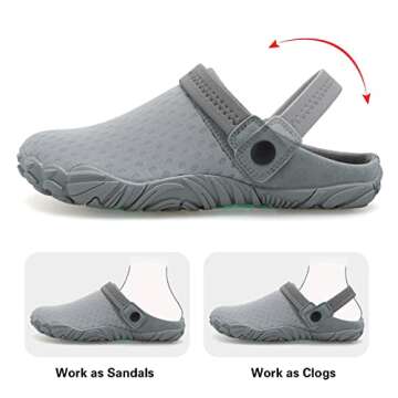 Besroad Outdoor Hiking Slip on Sandals Sports Water Shoes Fashion Sneakers Slippers Classic Clogs for Women Men