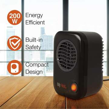 Lasko MyHeat Personal Mini Space Heater - Compact & Efficient