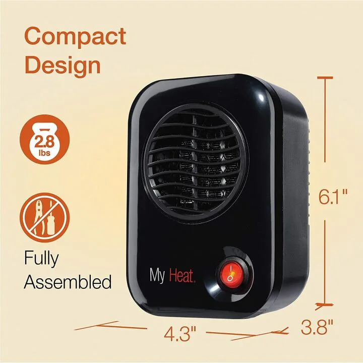 Lasko MyHeat Personal Mini Space Heater - Compact & Efficient