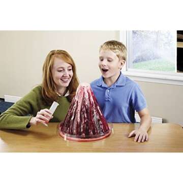 Erupting Volcano Model for Kids, Ages 6+, Science Fun