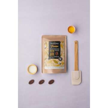 Valrhona Premium French Baking Milk Chocolate Discs (Feves) - JIVARA 40% Cacao for Cookies, Cakes, M...