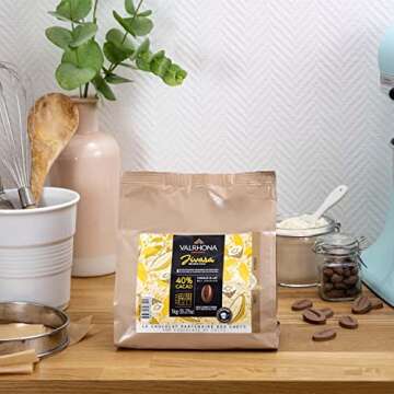 Valrhona JIVARA 40% Cacao Premium Baking Chocolate Discs