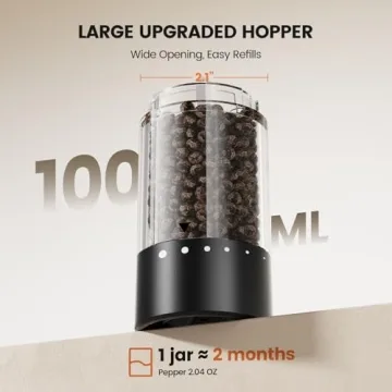 Stylish Electric Salt and Pepper Grinder Set for Effortless Cooking