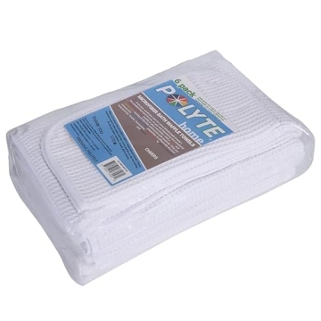 POLYTE Oversize Quick Dry Microfiber Bath Towel Set 6 Piece