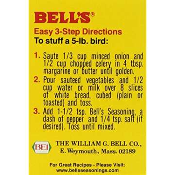 Bell's All Natural Seasoning for Delicious Meals