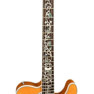 ZUWEI Semi Hollow Body Electric Guitar with Stunning Finish