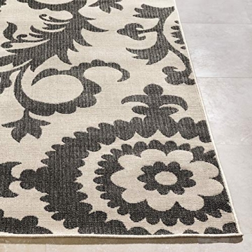 Livabliss Alysia 3'7" x 5'7" Outdoor Damask Rug