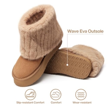 Stylish Pasuot Platform Fur Boots for Women - Cozy & Fashionable