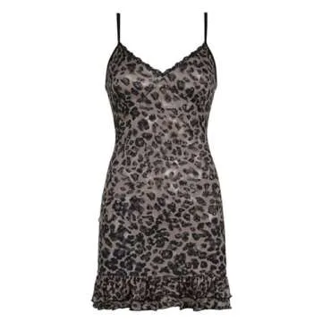 OCUH Y2K Leopard Printed Mini Dress for Women