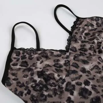 OCUH Y2K Leopard Printed Mini Dress for Women