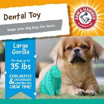 Durable Arm & Hammer Gorilla Dental Chew Toy for Dogs