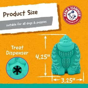 Durable Arm & Hammer Gorilla Dental Chew Toy for Dogs