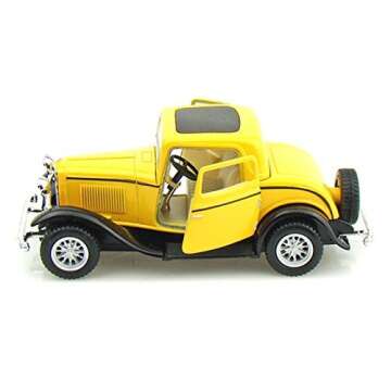 1932 Ford 3-Window Coupe 1/34 Yellow
