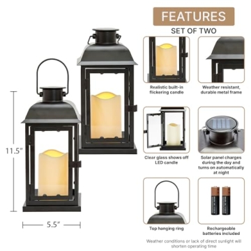 Elegant Solar Lanterns for Outdoor Ambiance - LampLust