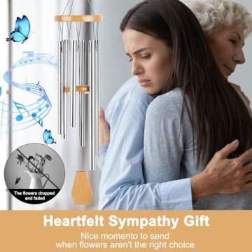 Memorial Dad Wind Chimes, Memorial Mom Wind Chimes, Memorial Gift for Loss of Mom Dad, Sympathy Gift for Loss of Mom Dad, Loss of Mom, Loss of Dad, Loss of Loved One, Bereavement Gift for Loss of