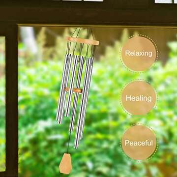 Memorial Dad Wind Chimes, Memorial Mom Wind Chimes, Memorial Gift for Loss of Mom Dad, Sympathy Gift for Loss of Mom Dad, Loss of Mom, Loss of Dad, Loss of Loved One, Bereavement Gift for Loss of