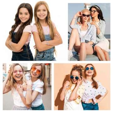 XMITHJLS Couples Matching Bracelets for Friends and Lovers