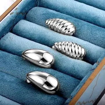 Teardrop Clip On Earrings Dupes Earring for Women Chunky Hoop Earing Hypoallergenic Lightweight Dangle Water Drop Set for Women