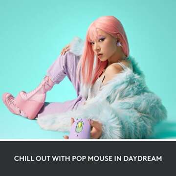 Logitech POP Mouse, Wireless Mouse with Customizable Emojis, SilentTouch Technology, Precision/Speed...