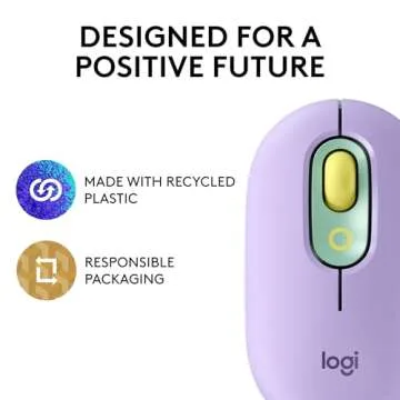 Logitech POP Mouse, Wireless Mouse with Customizable Emojis, SilentTouch Technology, Precision/Speed Scroll, Compact Design, Bluetooth, Multi-Device, OS Compatible - Daydream Mint