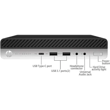 HP EliteDesk 800 G4 Mini PC - i5, 16GB RAM, 512GB SSD