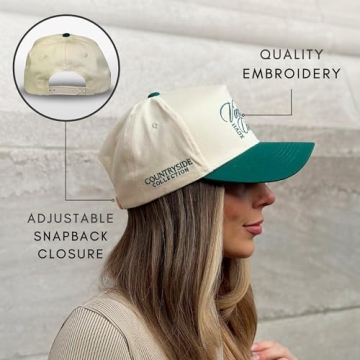 Vintage Trucker Hat | Country Cowboy Cute Preppy Retro Western Trucker Hats | Men Women Trendy Snapback | Tan Red Green Black (Vintage Cowboy | Green)