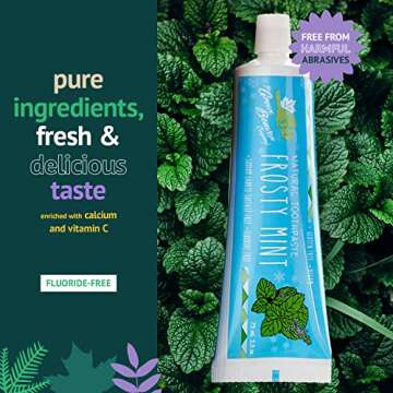 Green Beaver Vegan Fluoride Free Toothpaste - Mint Flavor