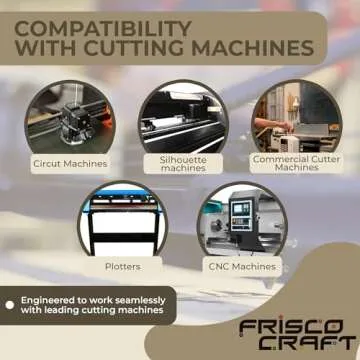 Frisco Craft Stencil Vinyl Masking Film - Compatible Stencil Vinyl for Cricut Machine, Silhouette, Cameo - Blue Removable Vinyl Stencil Sheet - Easy to use, No Residue, Multi-Purpose (12” x 30ft)