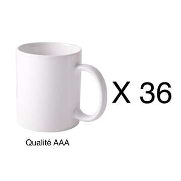 11 oz Porcelain Sublimation Mugs- Case of 36 Mugs