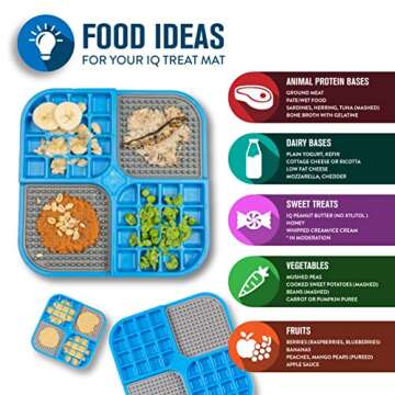 Hyper Pet IQ Treat Lick mat for Dogs, Dog Slow Feeder & Cat Lick mats | Great Alternative to Slow Feeder Bowls | Perfect Licking mat, Cat Puzzle & Dog Enrichment Toys