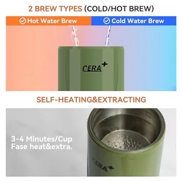 CERA+ Portable Espresso Maker for Travel and Home