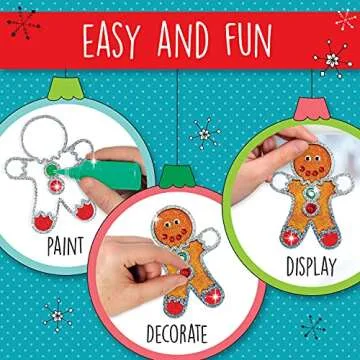 Creativity for Kids Holiday Easy Sparkle Window Art Craft Kit: Create 7 Window Art Designs, Holiday Crafts, Christmas Crafts for Kids Ages 6-8+, Christmas Activities for Kids