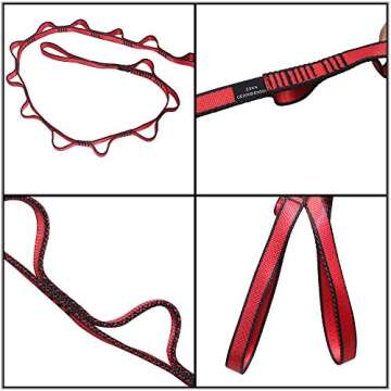 DASKING Strong Adjustable Daisy Chain Yoga Straps