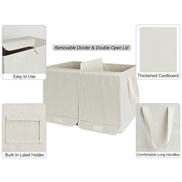 Stylish Toy Storage Organizer with Removable Lids