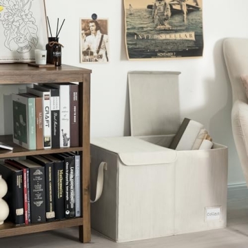 Stylish Toy Storage Organizer with Removable Lids