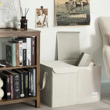 Stylish Toy Storage Organizer with Removable Lids