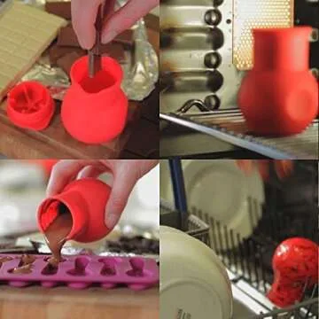 2pcs Silicone Chocolate Cheese Candy Caramel Melting Pot Melt Butter Heat Milk Sauce Microwave Safe Baking Pot DIY Tool