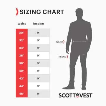 SCOTTeVEST Action Adventure Short for Men - 17 Hidden Pockets - Water Repellent Pant for Travel & More (Gray, 38)
