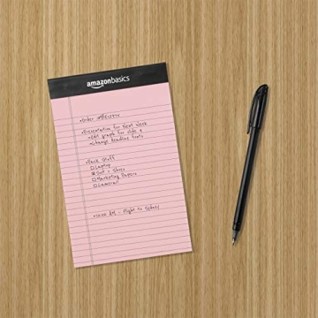 Narrow Ruled Writing Note Pads - 6 Count 5x8 Inch