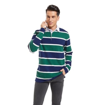 VANLYTK Men's Long Sleeve Polo for Comfort and Style