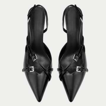 Stylish Yishaweiqi Slingback Kitten Heels for Women