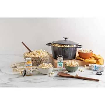 Watkins Popcorn Seasoning Multi-Flavor Variety Pack, 3-Pack (1 White Cheddar 3.3 oz., 1 Butter/Salt 5.3 oz., 1 Ranch 3.6 oz.)