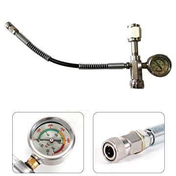Kathring Paintball Fill Station Kit with Hose & Gauge