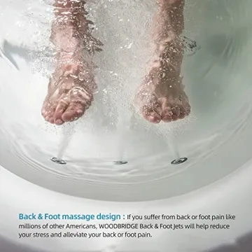 Luxurious WOODBRIDGE 72" Freestanding Bathtub with Jets