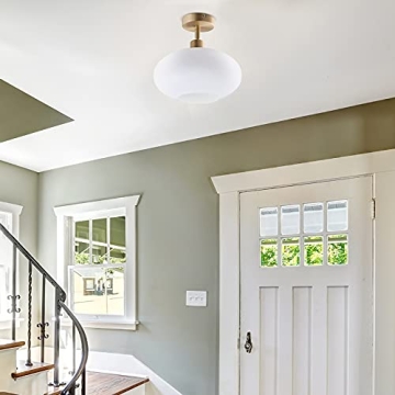 Modern NW Archiology Semi Flush Mount Ceiling Light