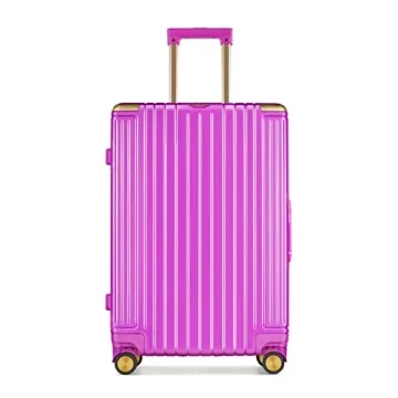 GinzaTravel Aluminum PC Suitcase Bright Colors TSA Lock