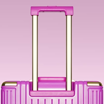 GinzaTravel Aluminum PC Suitcase Bright Colors TSA Lock