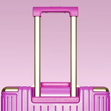 GinzaTravel Aluminum PC Suitcase Bright Colors TSA Lock