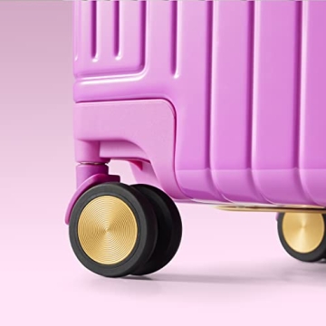 GinzaTravel Aluminum PC Suitcase Bright Colors TSA Lock