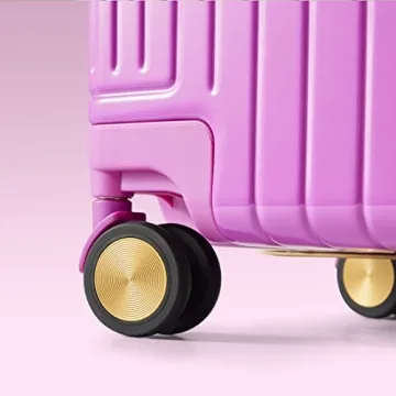 GinzaTravel Aluminum PC Suitcase Bright Colors TSA Lock